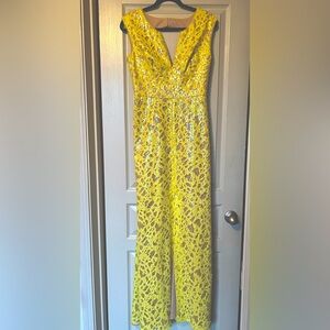 ⚡️BCBG MAX AZRIA YELLOW Sequin Gown Sz 6